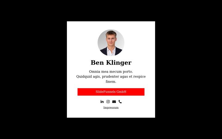 Screenshot of benklinger.de