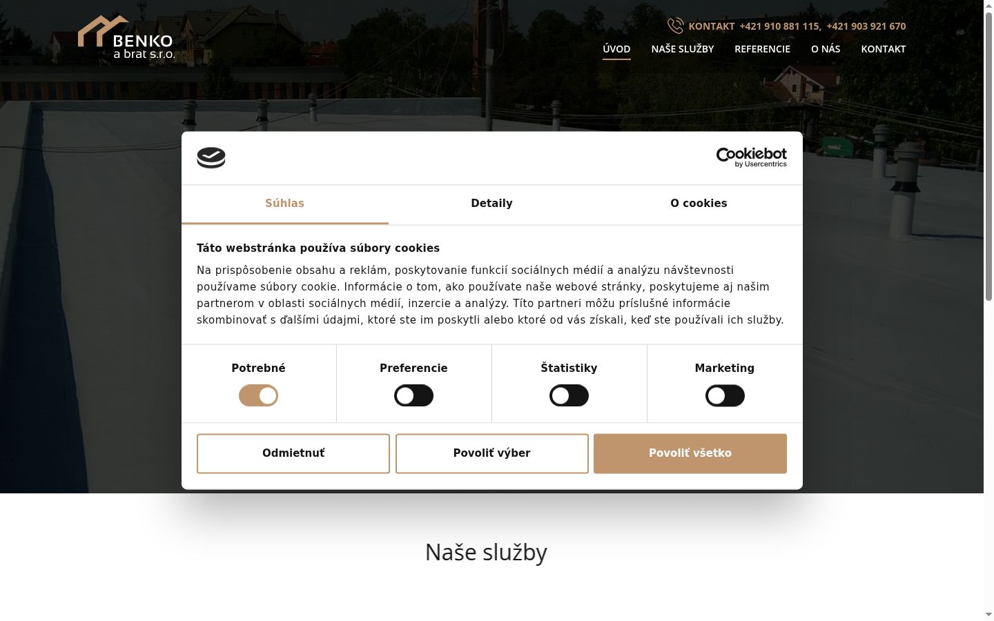Sutikimo reklamjuostės, rodytos prieš bet kokią sąveiką, ekrano kopija
