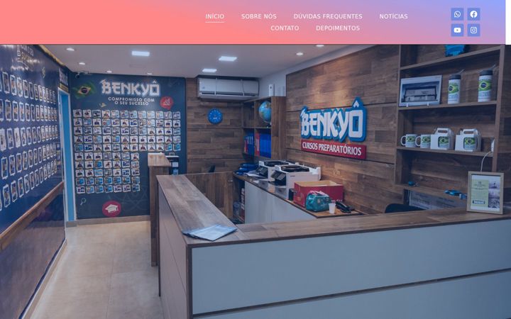 Screenshot of benkyo.com.br