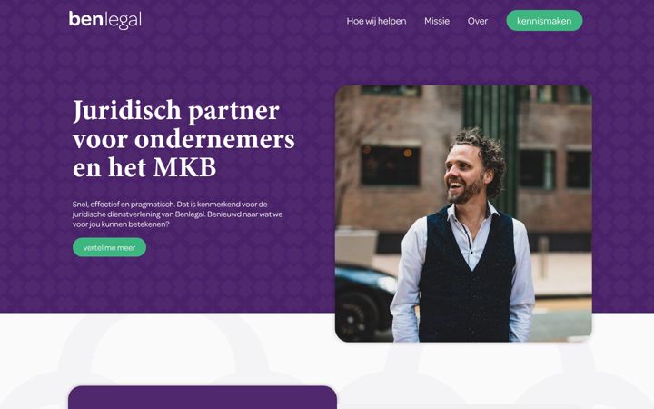 Screenshot of benlegal.nl