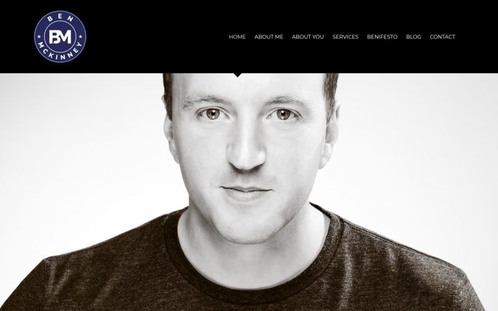 Screenshot of benmckinney.co.uk