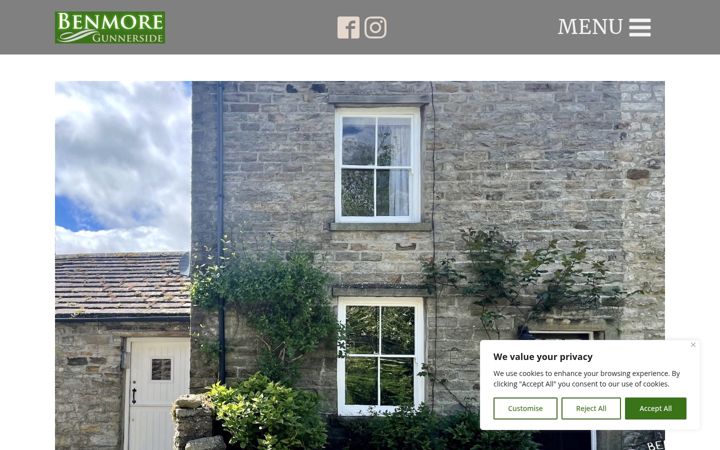 Screenshot of benmoregunnerside.co.uk