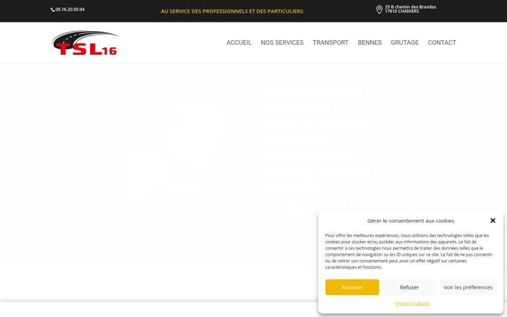Screenshot of benne-location-transport.fr