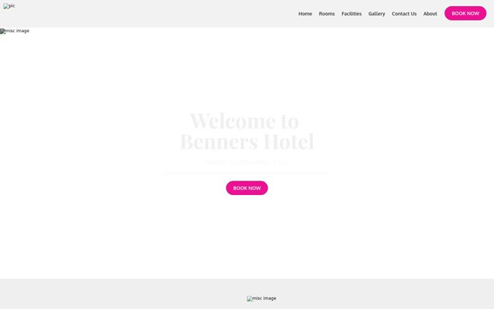 Screenshot of bennershoteltralee.ie