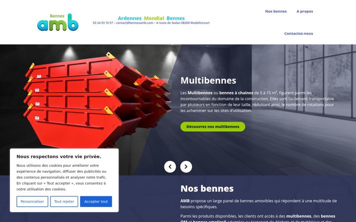 Screenshot of bennesamb.com