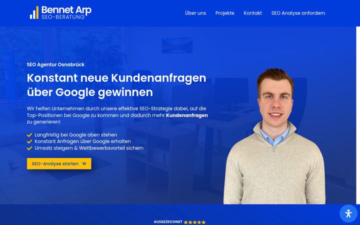 Screenshot of bennetarp.de