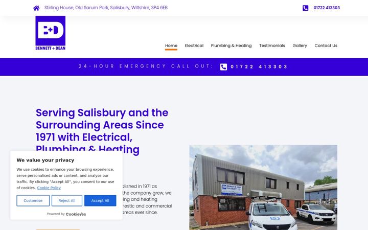 Screenshot of bennett-dean.co.uk