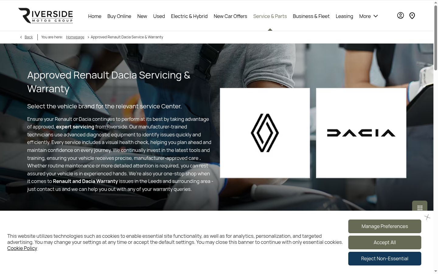 Screenshot tal-banner tal-kunsens muri qabel kwalunkwe interazzjoni