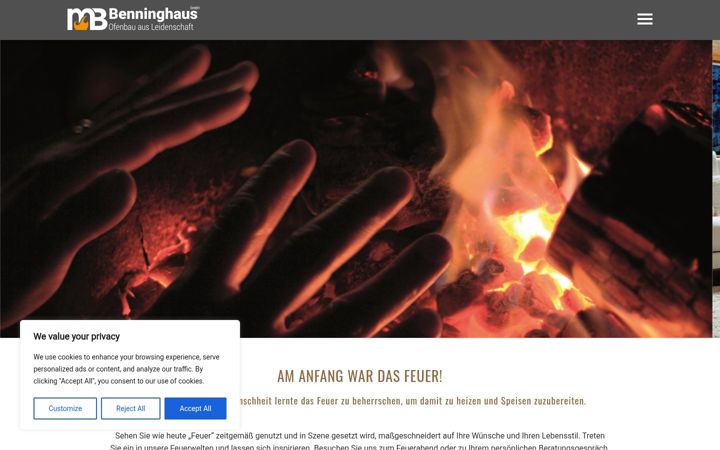 Screenshot of benninghaus.de