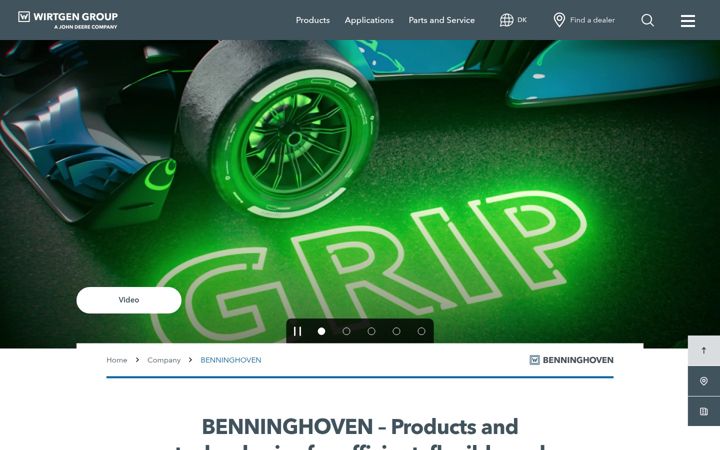 Screenshot of benninghoven.com