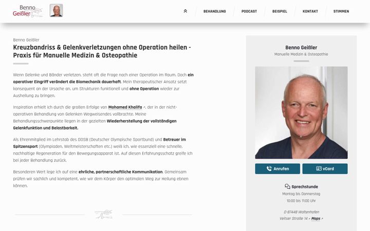 Screenshot of benno-geissler.de