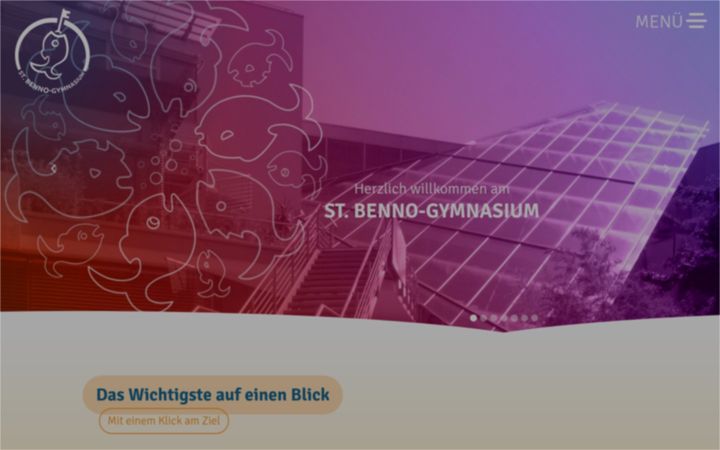 Screenshot of benno-gymnasium.de