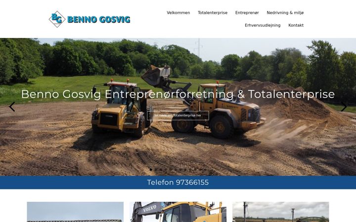 Screenshot of bennogosvig.dk