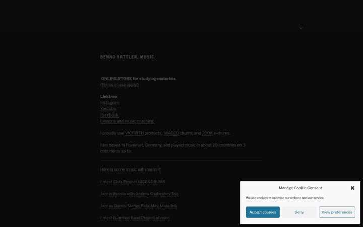 Screenshot of bennosattler.com