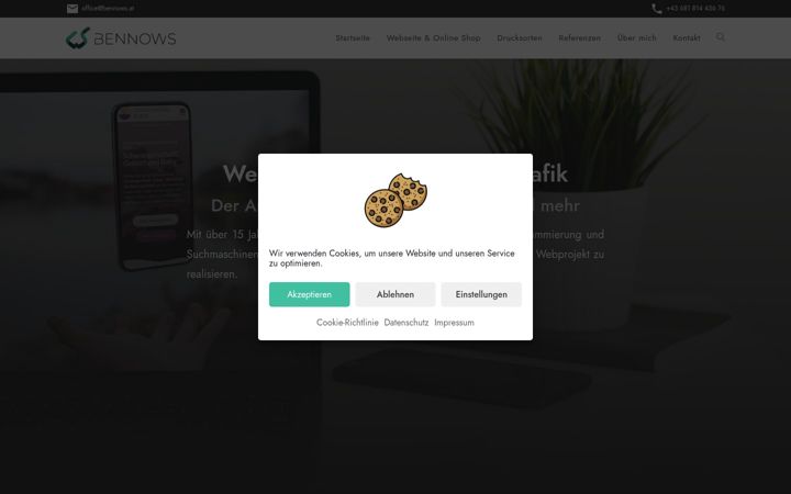 Screenshot of bennows.at