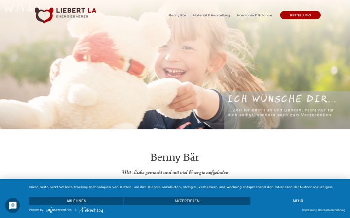 Screenshot of bennybaer-la.de
