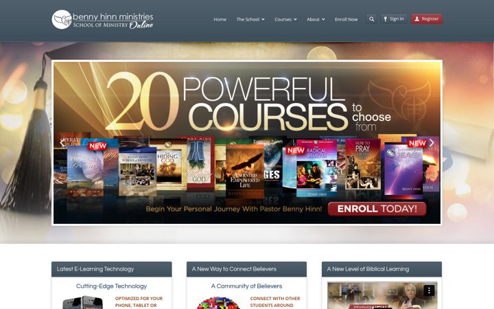 Captura de pantalla de bennyhinnbiblestudy.org