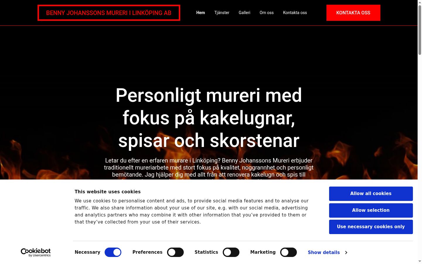 Screenshot des Einwilligungsbanners vor jeglicher Interaktion