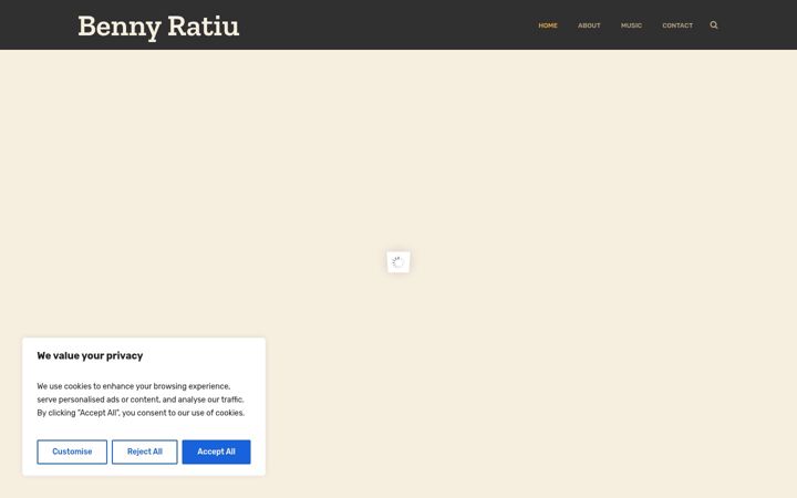 Screenshot of bennyratiu.com