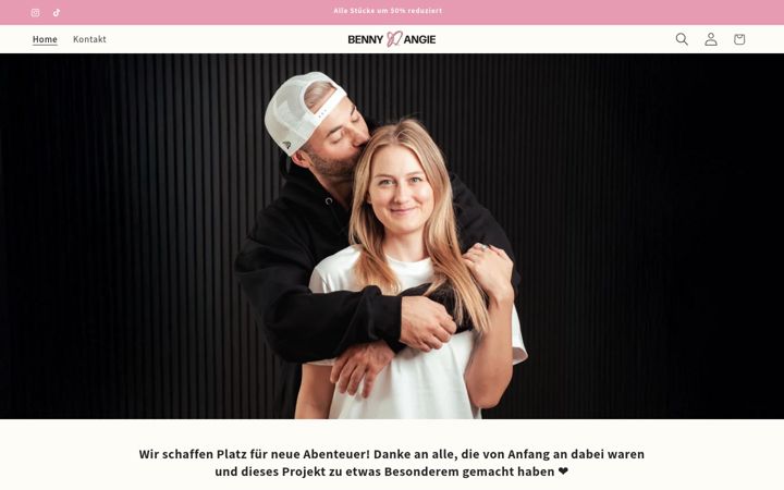 Screenshot of bennyundangie.de