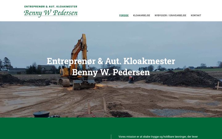 Skjámynd af bennywpedersen.dk