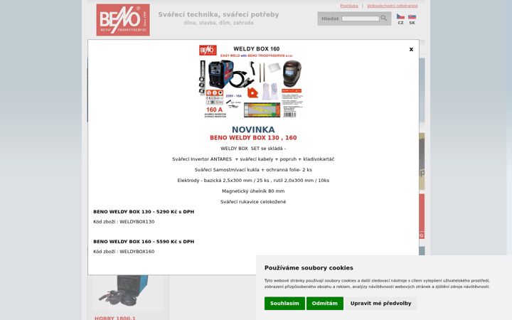 Screenshot of beno-praha.cz