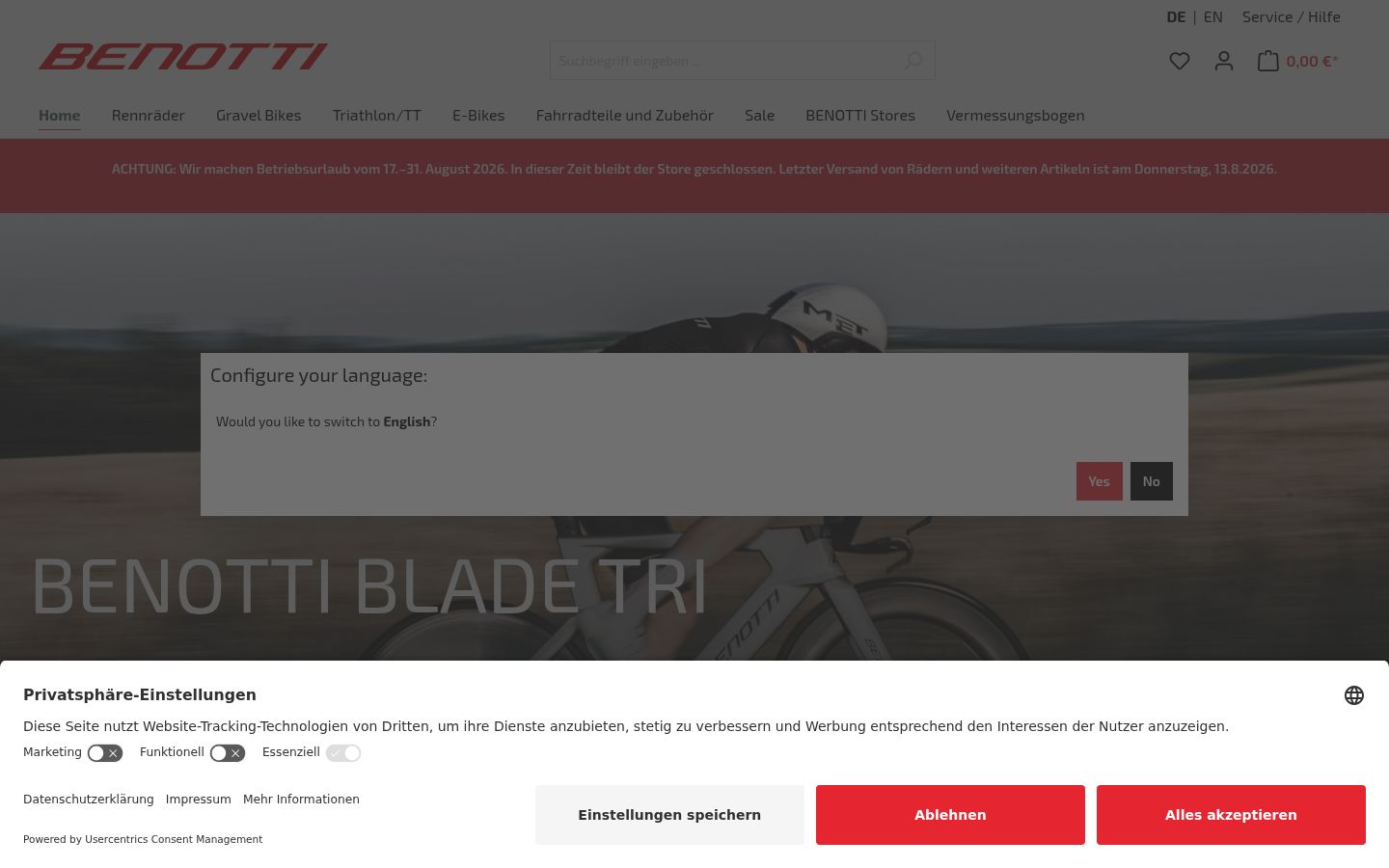 Zrzut ekranu banera zgody wyświetlanego przed jakąkolwiek interakcją