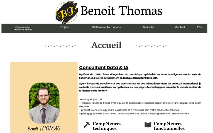 Screenshot of benoit-thomas.fr