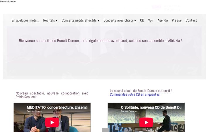 Screenshot of benoitdumon.com