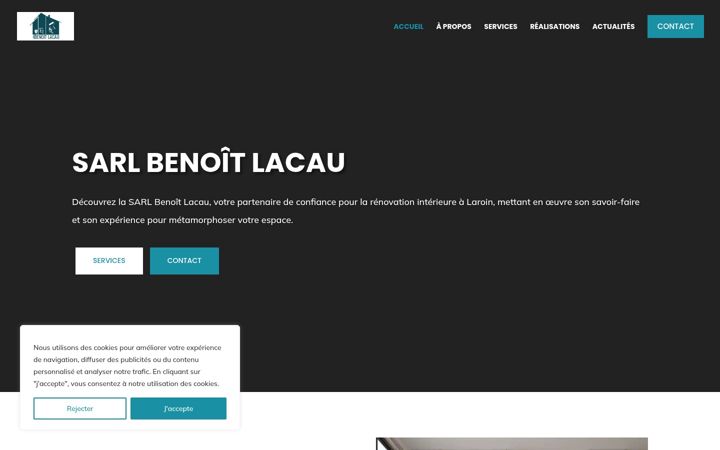 Snímek obrazovky benoitlacau-travauxinterieur.fr