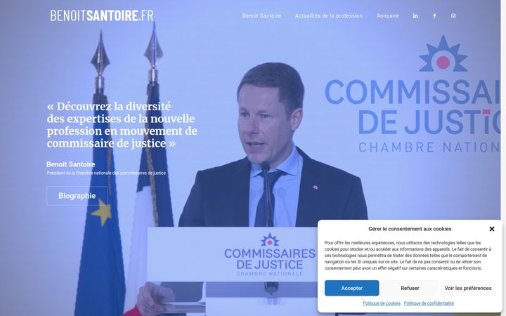 Screenshot of benoitsantoire.fr
