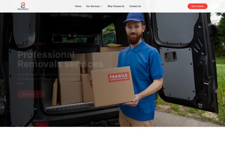 Screenshot of benoremovals.co.uk