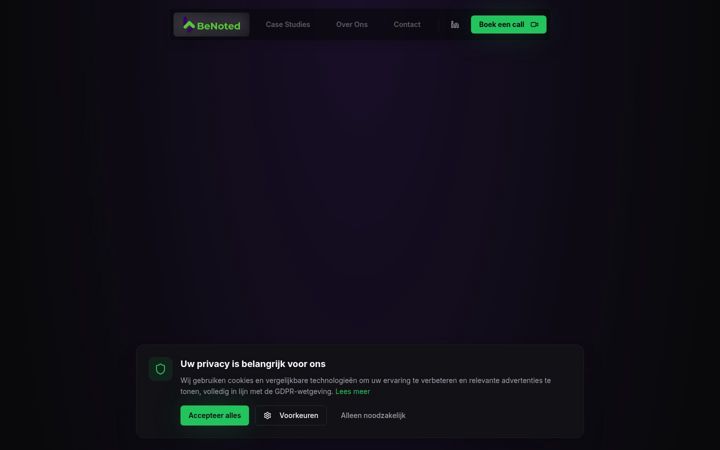 Screenshot of benoted.nl