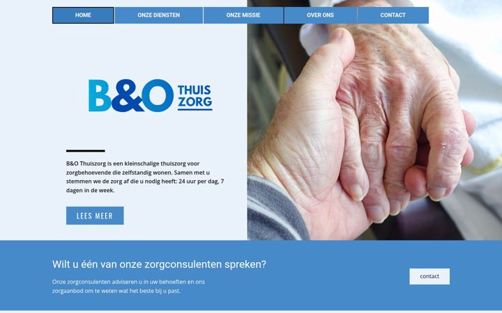Screenshot of benothuiszorg.nl