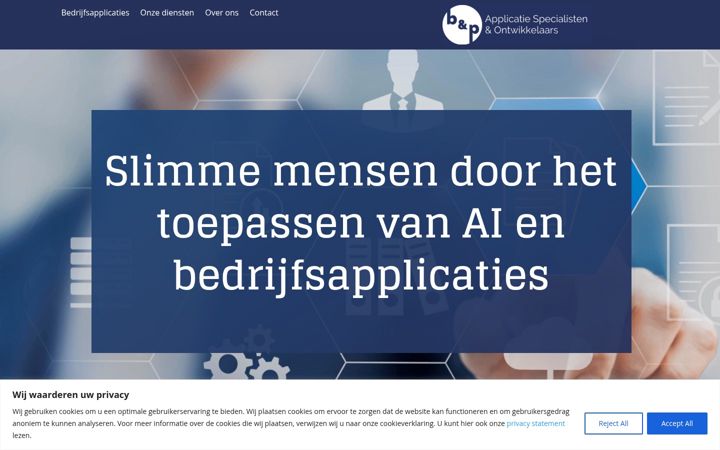 Screenshot of benp.nl