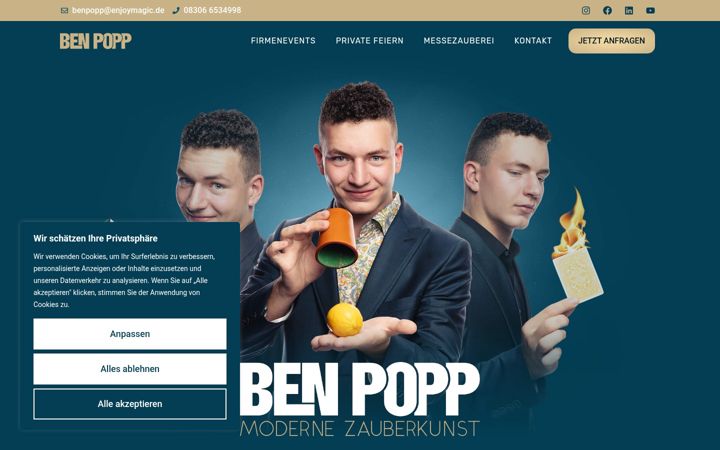 Screenshot of benpopp.de