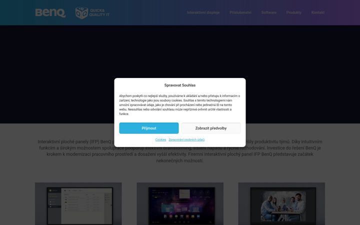 Screenshot ta' benq-display.cz