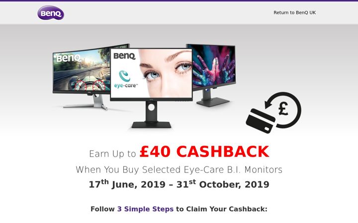 Screenshot of benq-promotion.co.uk