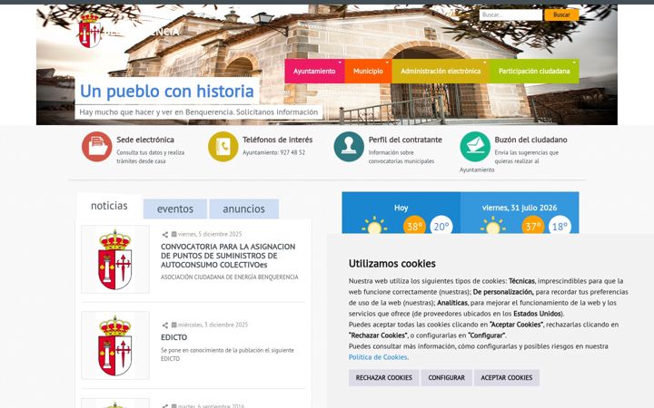 Screenshot of benquerencia.es