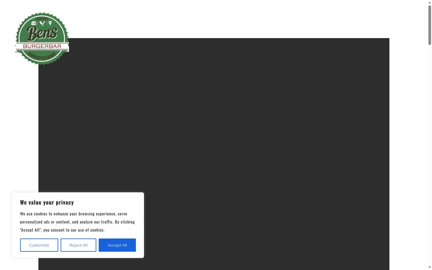 Екранна снимка на банера за съгласие, показан преди каквото и да е взаимодействие
