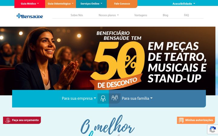 Screenshot of bensaude.com.br