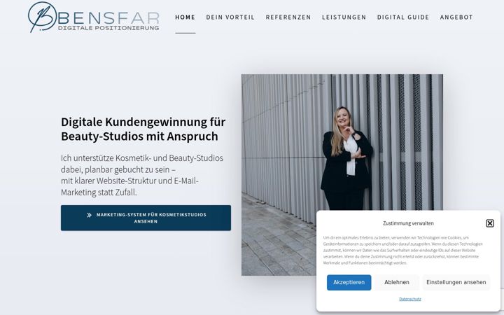 Screenshot of bensfar.de
