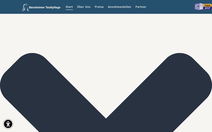 Screenshot van bensheimertextilpflege.de