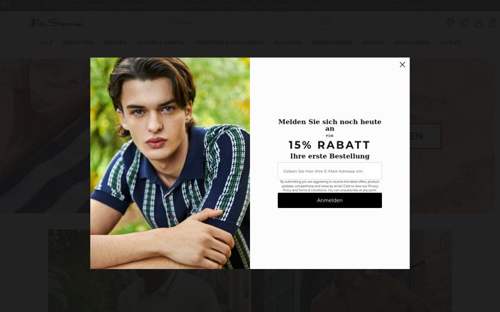 Screenshot of bensherman.de