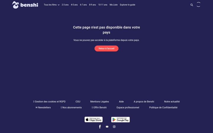 Screenshot of benshi.fr