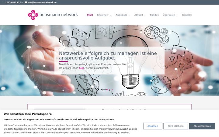 Ekrānuzņēmums no bensmann-network.de