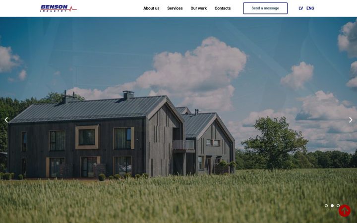 Screenshot of bensons.lv