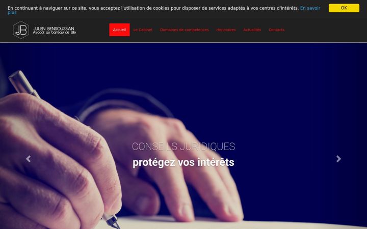 Screenshot of bensoussan-avocat.fr