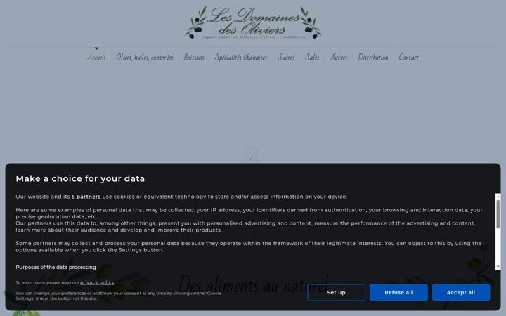 Screenshot of bensoussan-fruits-secs.fr