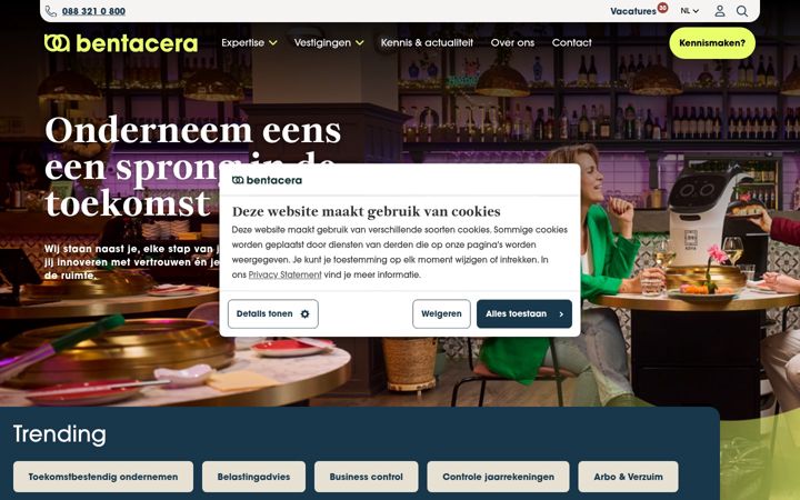 Screenshot of bentacera.nl